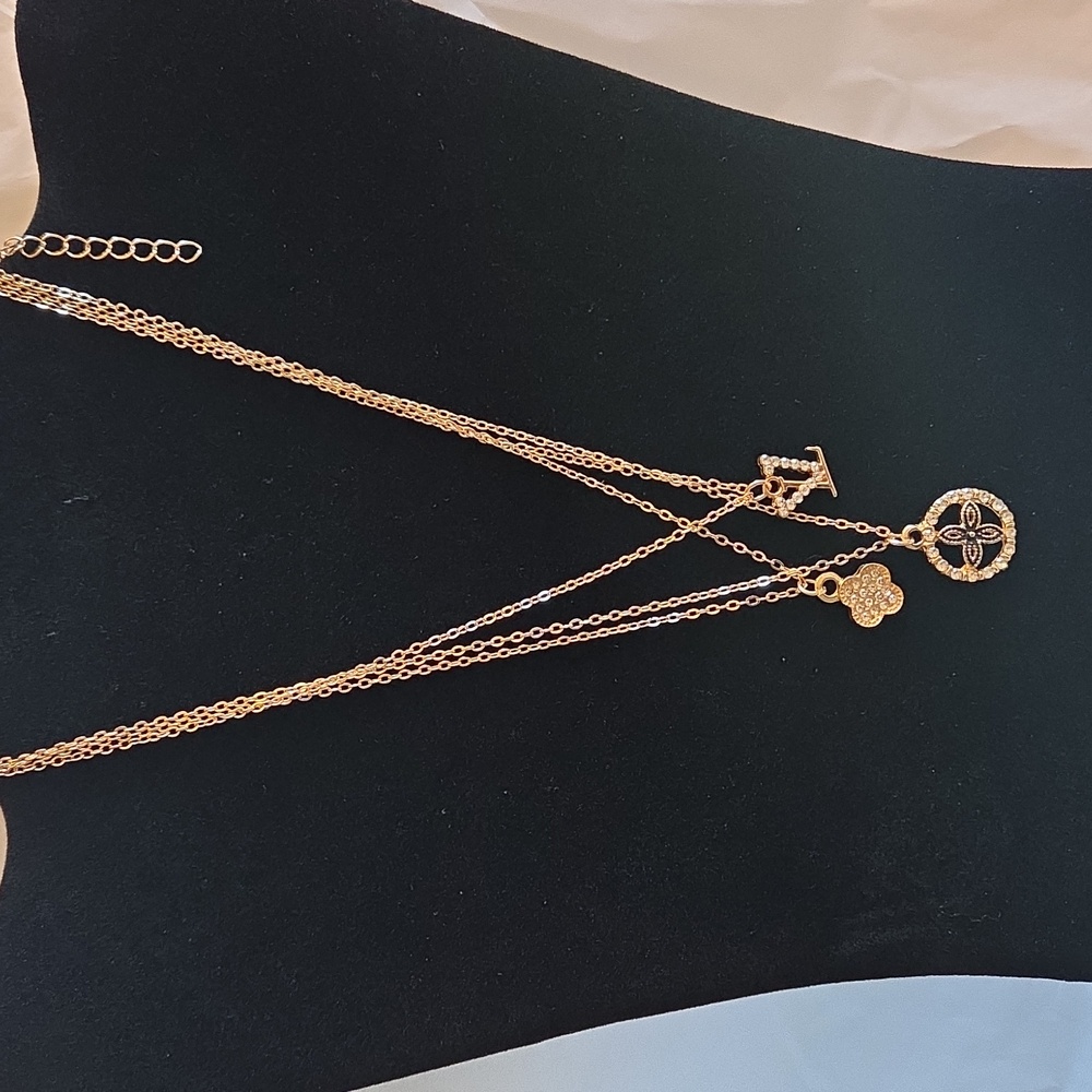Triple Charm Necklace - Picture 3 of 5